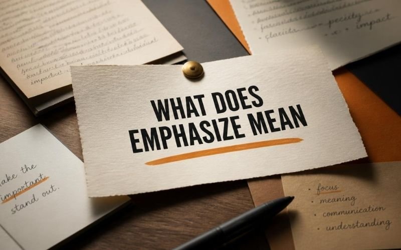 What Does Emphasize Mean