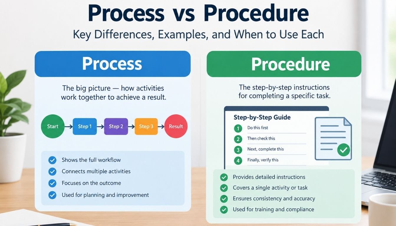 Process vs Procedure