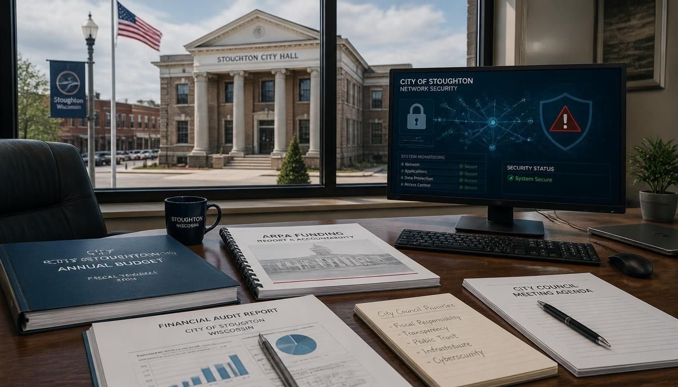 Stoughton City Governance ARPA Budget Audit Ransomware Swadley Council
