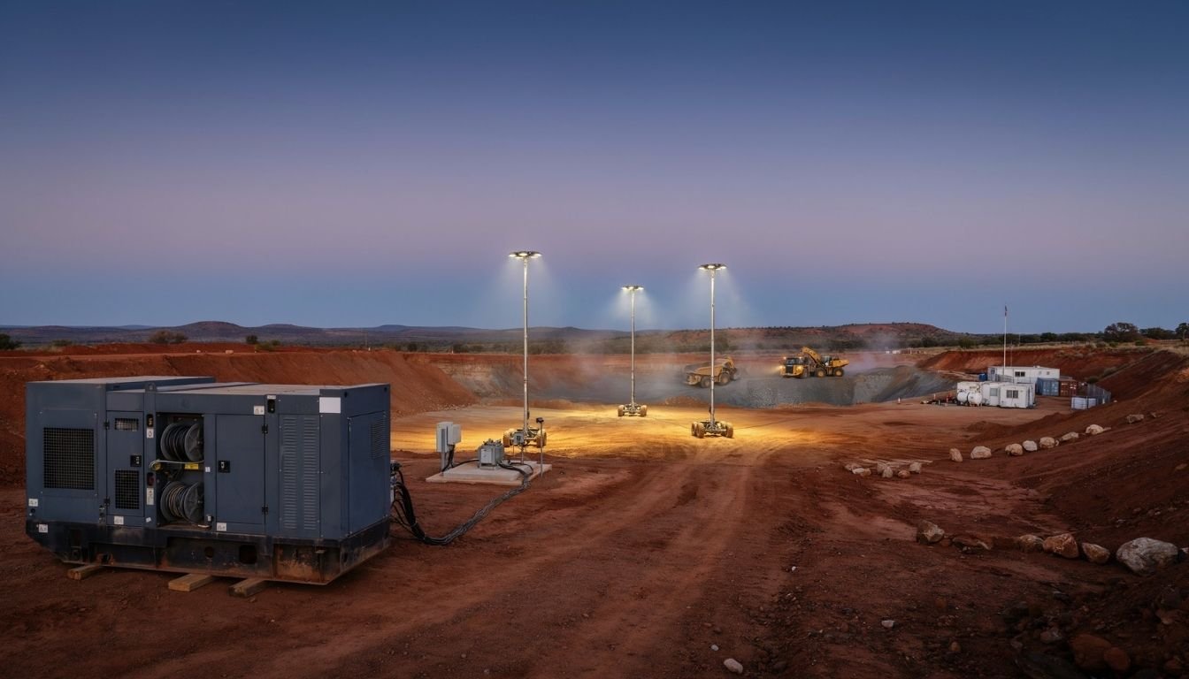desspower australia mining projects generators lighting towers